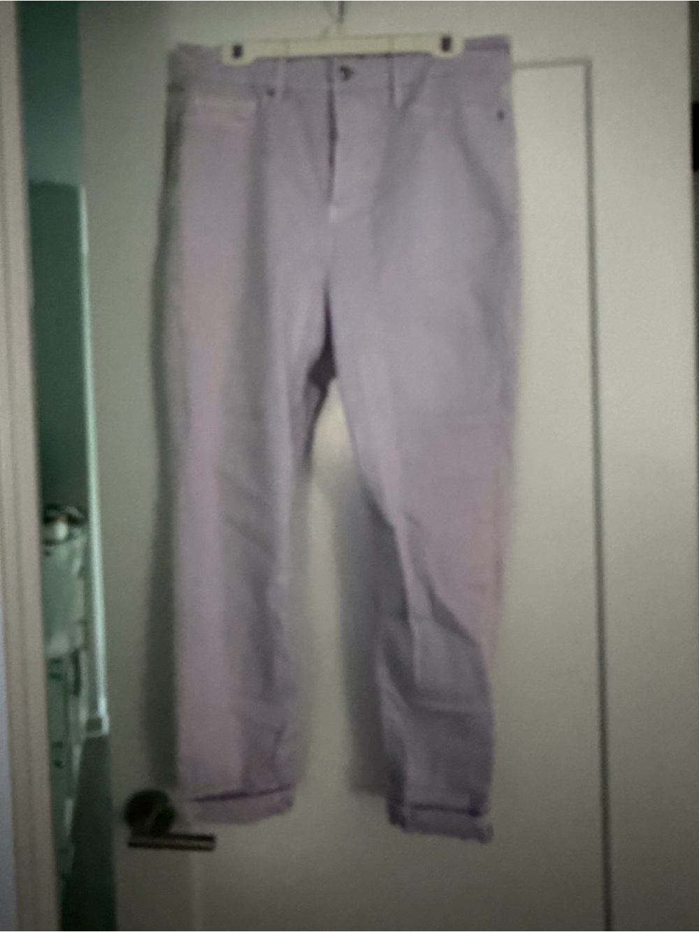 Good American Lavender Chino Pants